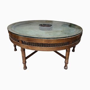 Wood Coffee Table with Labrada Tray