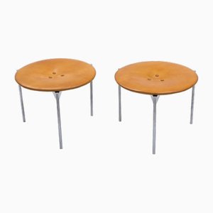 Stools by Uno & Östen Kristiansson for Luxus, 1960s, Set of 2