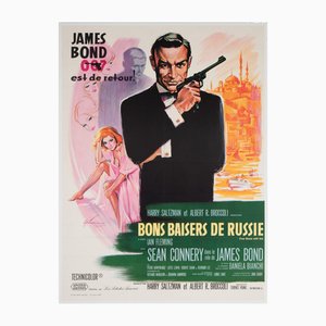 Medium French from Russia with Love Filmposter von Boris Grinsson, 1964