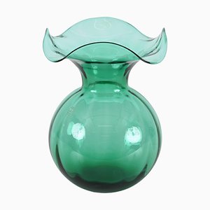 Vase Mid-Century en Verre de Murano Vert par Ivv, Italie, 1970s