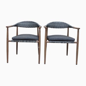 Perch and Parrow Rattan Chairs, Set of 2