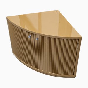 Mustard Corner Cabinet in Wood