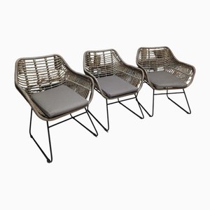 Fauteuils en Rotin de Cotswold Luxe, Set de 3