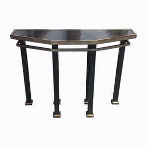 Vintage Console Table in Brass