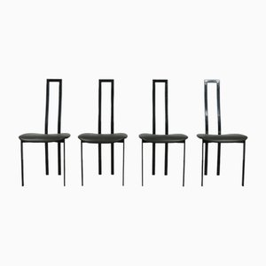 Italian Postmodern Dining Chairs by Maurizio Cattelan, 1980s, Set of 4