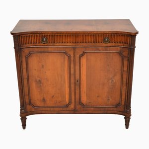 Antique Regency Style Yew Wood Cabinet, 1920s