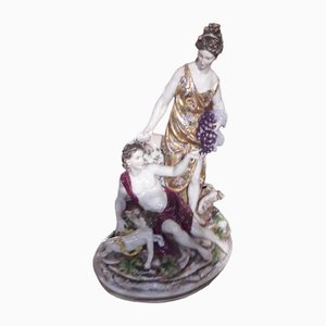 Antikes Skulpturales Ornament aus Porzellan, 1800er