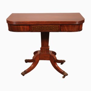 Regency Console or Game Table in Mahogany