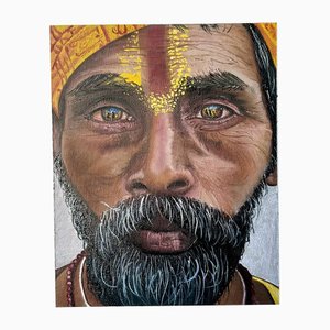 Claudia Benavente, The Indian Man, 2023, Öl auf Leinwand