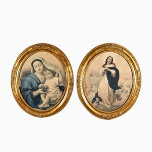 Inmaculada Concepción, Finales del siglo XIX, grabados, Juego de 2