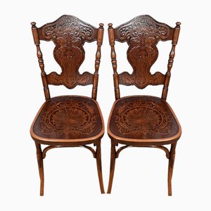Set of N ° 67 Dining Chairs by Jacob & Josef Kohn, 1900s