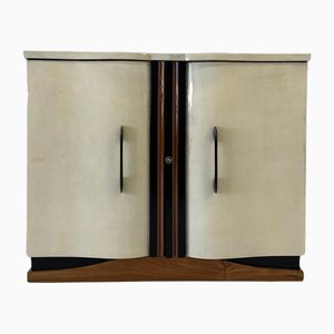 Mueble italiano Art Déco de nogal y negro de Guglielmo Ulrich, años 30