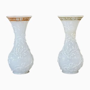 Vasen aus Opalglas, Frühes 20. Jh., 2er Set