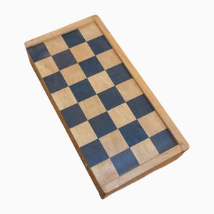 Caja de ajedrez de viaje pequeña de haya, 1970