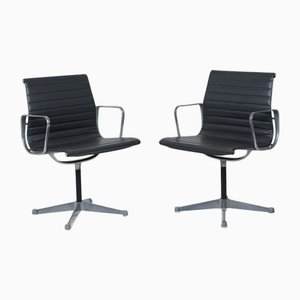 Sedie EA108 in alluminio di Charles & Ray Eames per Herman Miller, anni '60, set di 2