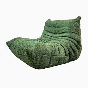 Vintage Togo One Seater Sofa in Green by Ligne Roset