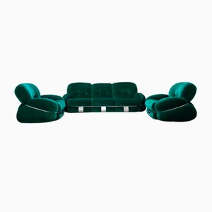 Living Room Set by Adriano Piazzesi, 1970, Set of 3
