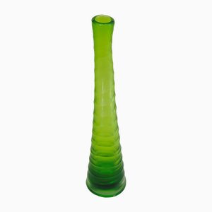Mid-Century Green Murano Glass Vase, Italy, 1970s