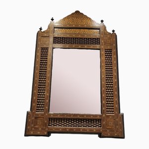 Vintage Spanish Mirror with Marquetry