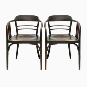 Chaises Modèle 6093 en Hêtre par Jacob & Josef Kohn, Vienne, Autriche, 1890s, Set de 2