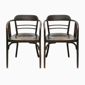 Set of Model 6093 Chairs in Beech by Jacob & Josef Kohn, Vienna, Austria, 1890s