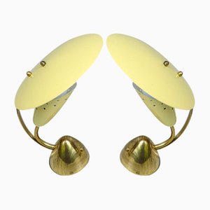 Petites Lampes de Bureau en Laiton de Hersteller Homeshade Company Ltd, 1950s, Set de 2
