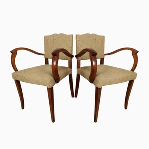 Chaises Bridge Vintage, 1940s, Set de 2