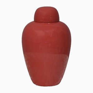 Vase en Verre de Murano Soufflé Corail par Tobia Scarpa pour Venini, 1980