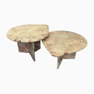 Marble Nesting Coffee Tables, 1970s, Set of 2