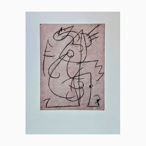 Joan Miro, Personnage, Oiseaux, 1977