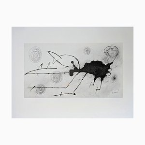 Joan Miro, Perro, Litografía, 1977