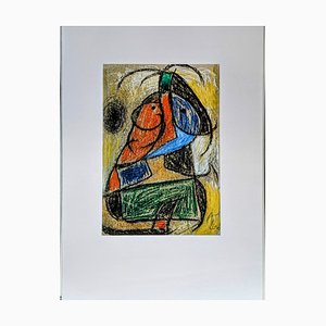 Joan Miro, Femme, Lithographie, 1976