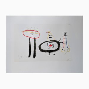 Joan Miro, Ubu's Childhood, Lithograph, 1975