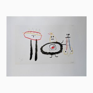 Joan Miro, Ubus Kindheit, Lithographie, 1975