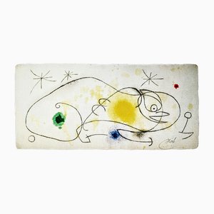 Joan Miro, Bird, Star, Lithograph, 1976