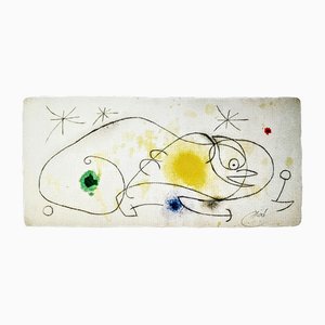 Joan Miro, Vogel, Stern, Lithographie, 1976