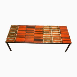 Vintage French Coffee Table by Roger Capron, 1970