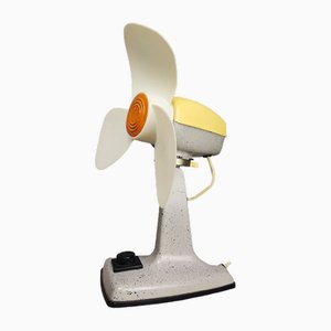 Industrial Style Metal Table or Wall Electric Fan, Ussr, 1983