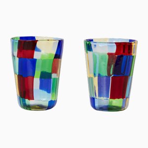 Italian Murano Glass Tumblers, 1980s, Set of 6