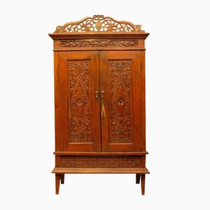 Antique Indonesian Carved Cupboard from Java