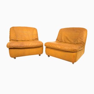 Modular Leather 2-Seater Sofa from Dreipunkt International, 1970s, Set of 2
