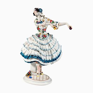 Figurine Chiarina Ballet Russe attribuée à Paul Scheurich pour Meissen, 1930s