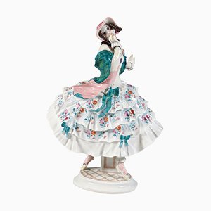 Ballet Estrella Figurine attributed to Paul Scheurich for Meissen, 1930s