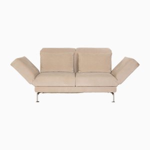 Two-Seater Sofa in Beige Fabric