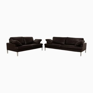 Leather Sofas from FSM Clarus, Set of 2
