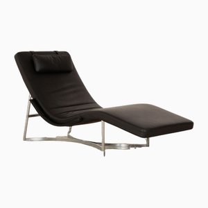 Whos Perfect Lounger in Black Leather