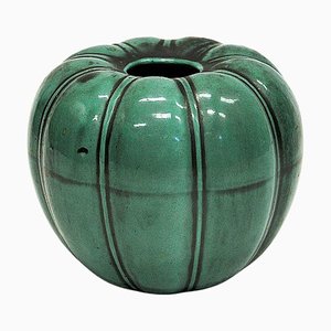 Model 321 Vase in Green Glazed Ceramic by Upsala Ekeby, Sweden, 1930s