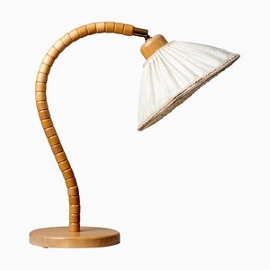 Moderne schwedische Tischlampe aus Birke von Markslöjd Kinna, 1960er