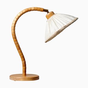 Swedish Modern Birch Table Lamp from Markslöjd Kinna, 1960s