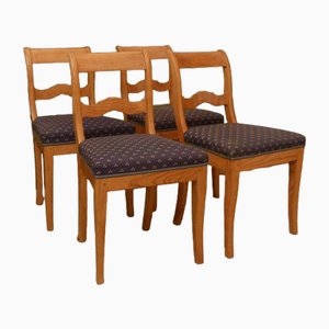 Biedermeier Chairs in Ash, 1860, Set of 4